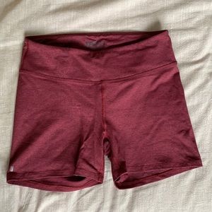 NoBull 4” mid rise burgundy shorts
